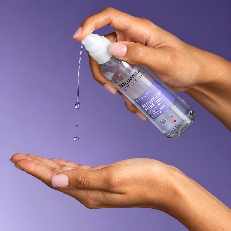 Разглаживающее масло для блеска волос - Goldwell Stylesign Smooth Weightless Shine-Oil 